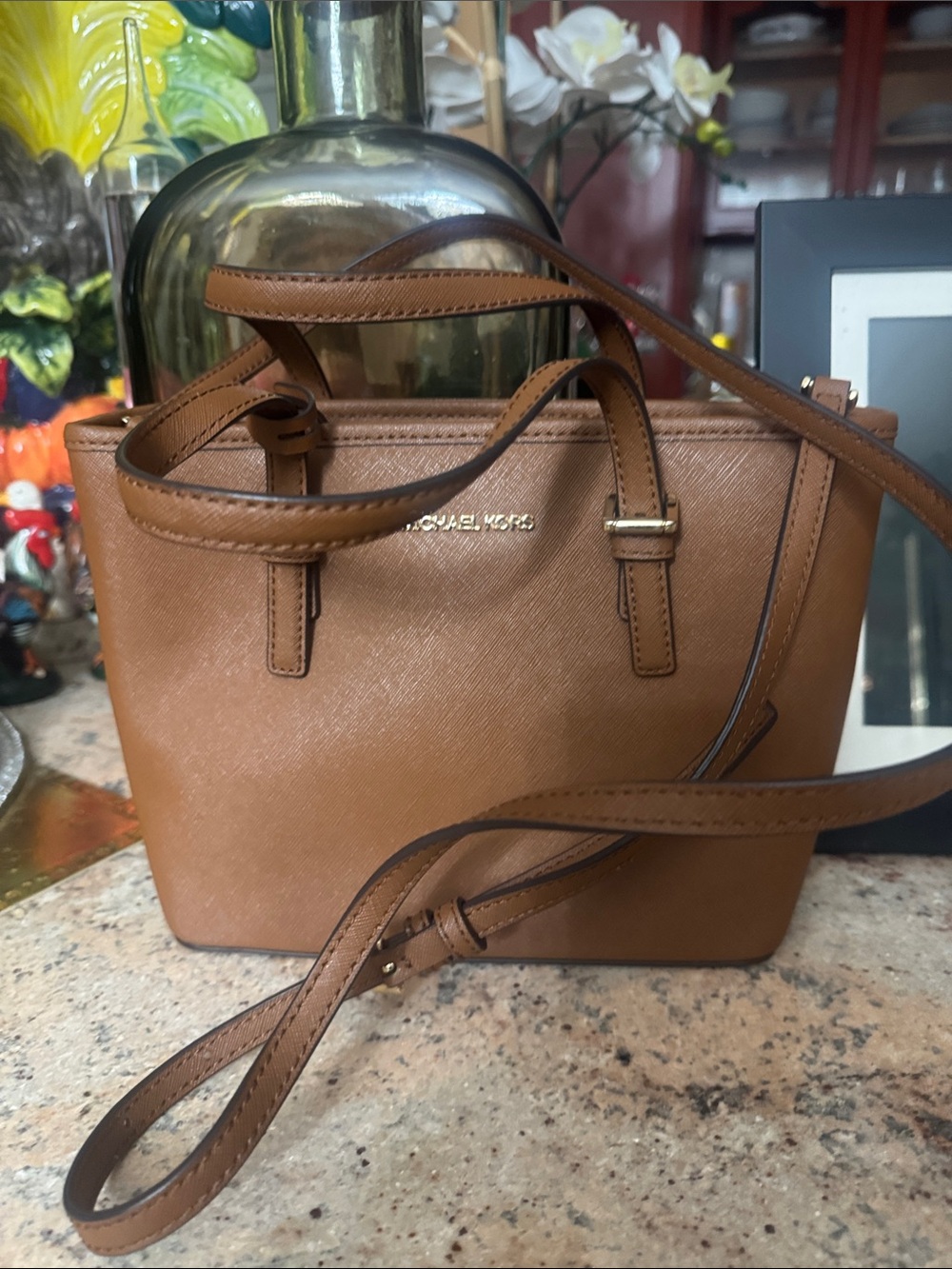 Brand new Michael Kors Cognac Saffiano Leather Tote - Picture 3 of 4